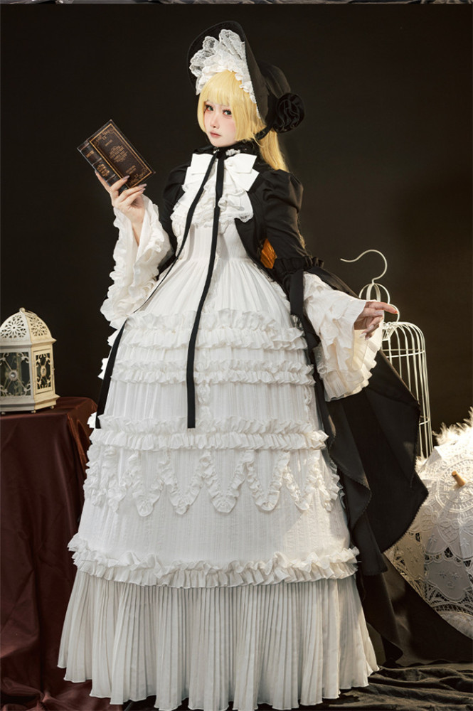 GOSICK Victorique De Blois Rococo Lolita Dress Cosplay Costume