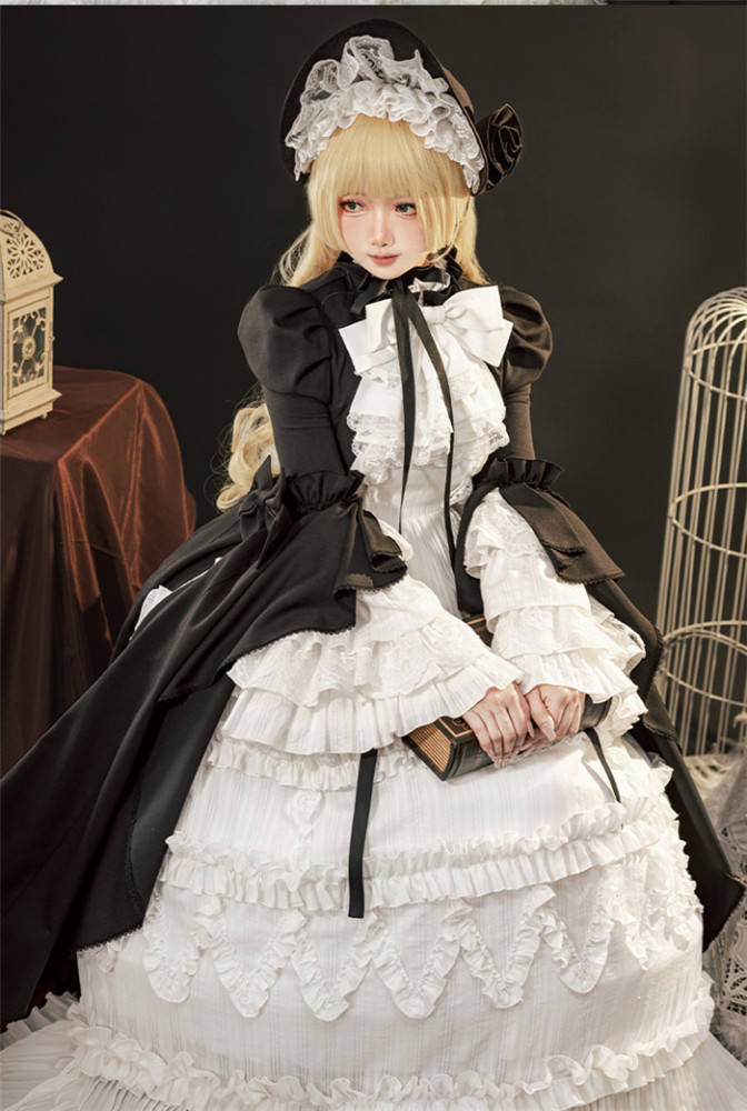 GOSICK Victorique De Blois Rococo Lolita Dress Cosplay Costume