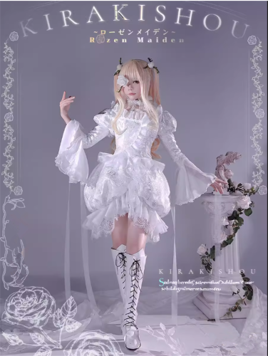 Rozen Maiden Kirakishou Evil Doll Gothic Lolita Cosplay Costume