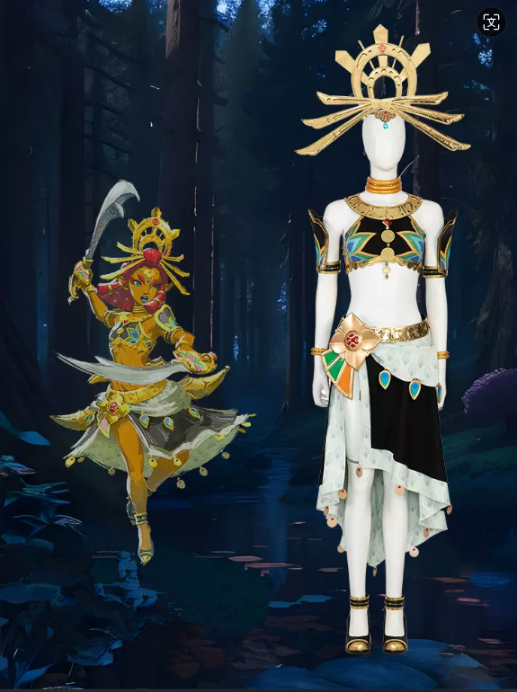 The Legend of Zelda: Tears of the Kingdom Princess Makeela Riju Cosplay Costume