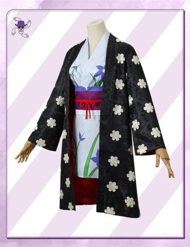 One Piece the Island of Ghosts Nico Robin Kimono Cosplay Costume