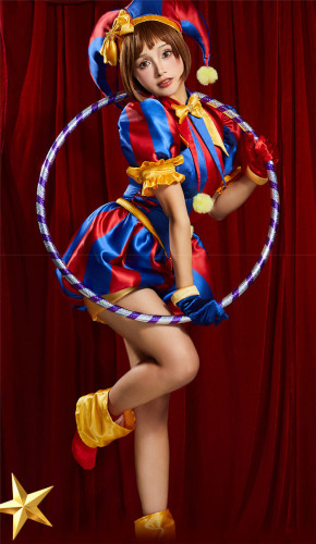 The Amazing Digital Circus Pomni Clown Halloween Cosplay Costume