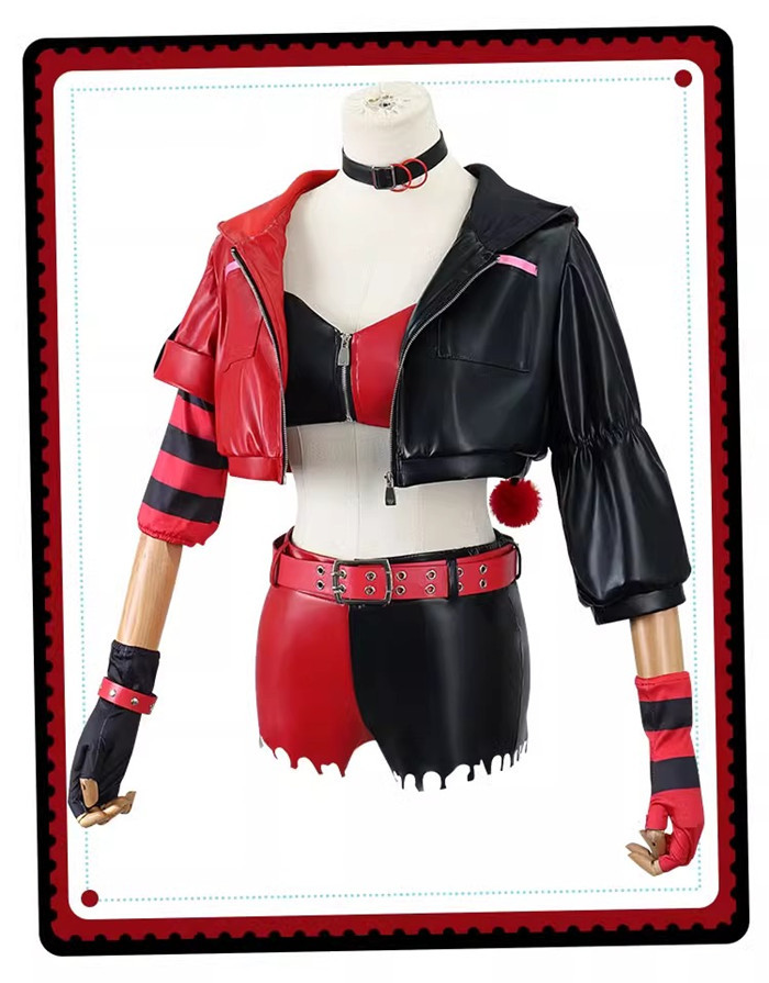 Suicide Squad Harley Quinn The Clown's Girl Halloween Baseball Uniform Cosplay Costume