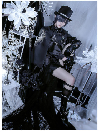 Black Bulter Kuroshitsuji Ciel Phantomhive 15th Anniversary Cosplay Costume