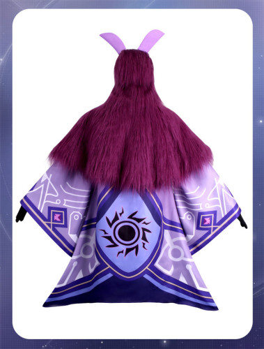 Genshin Impact Game Wool Hooded Halloween Abyss Mage Mascot Cosplay Costume