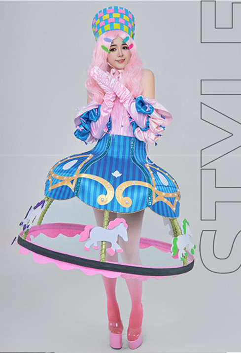Kawaii Cute Sweet Merry-Go-Round Birthday Party Club Cosplay Costume