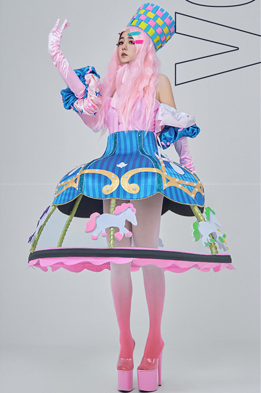 Kawaii Cute Sweet Merry-Go-Round Birthday Party Club Cosplay Costume