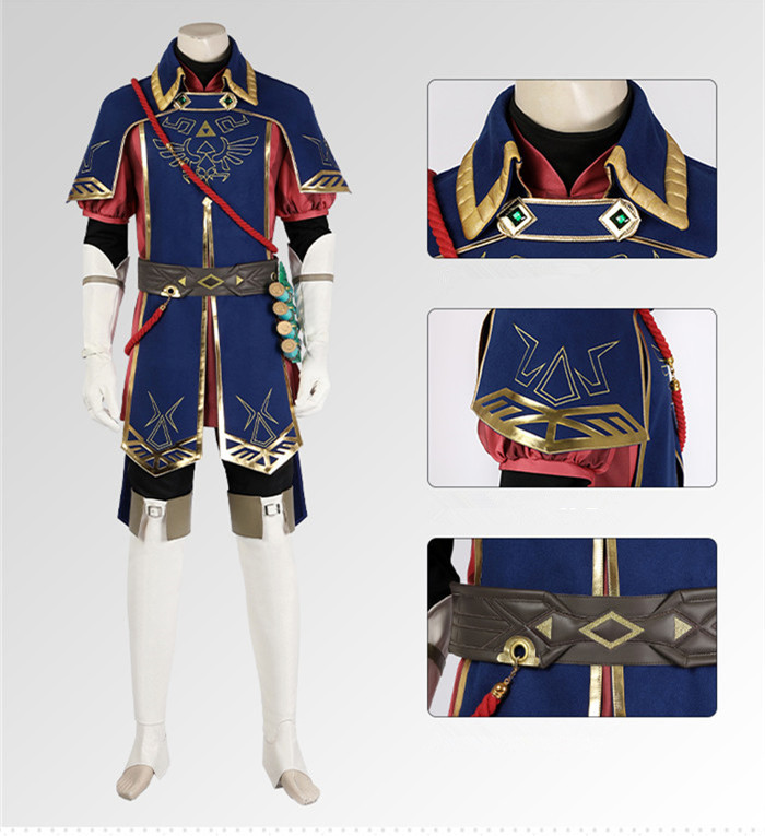 The Legend of Zelda 2: Tears of the Kingdom Link Royal Household Guards Cosplay Costume