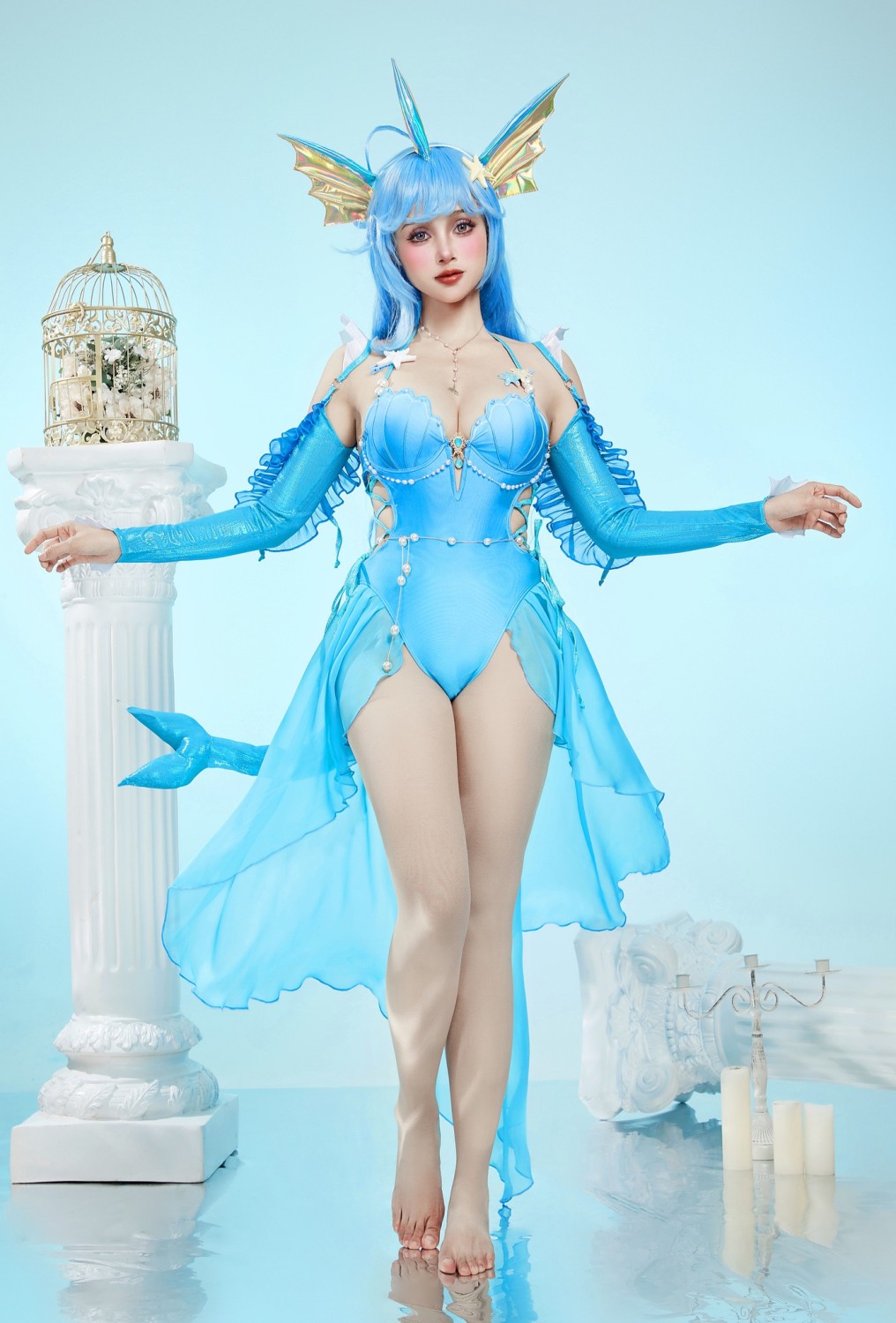 US$ 56.99 - Anime Bathing Swim Suit Princess Elf Cosplay Costume - www ...
