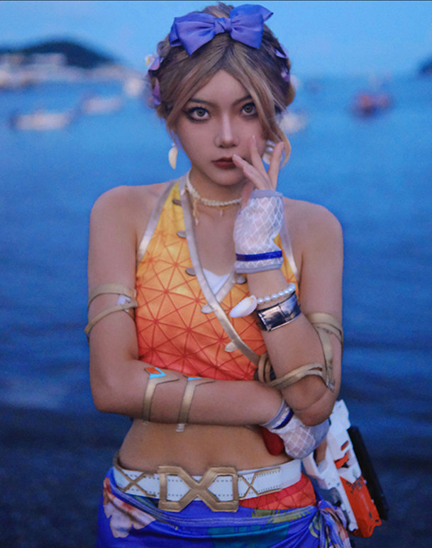 Apex Legends Loba Andrade Golden Swimsuit Cosplay Costume