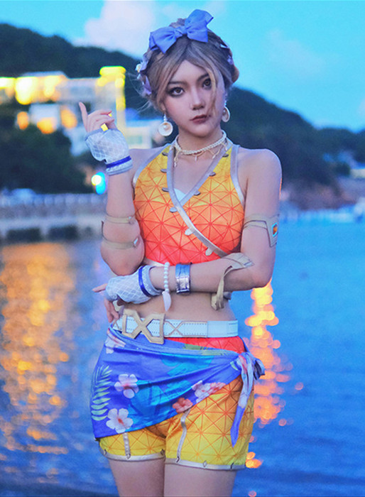 Apex Legends Loba Andrade Golden Swimsuit Cosplay Costume