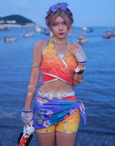 Apex Legends Loba Andrade Golden Swimsuit Cosplay Costume