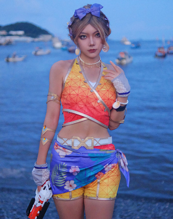 Apex Legends Loba Andrade Golden Swimsuit Cosplay Costume