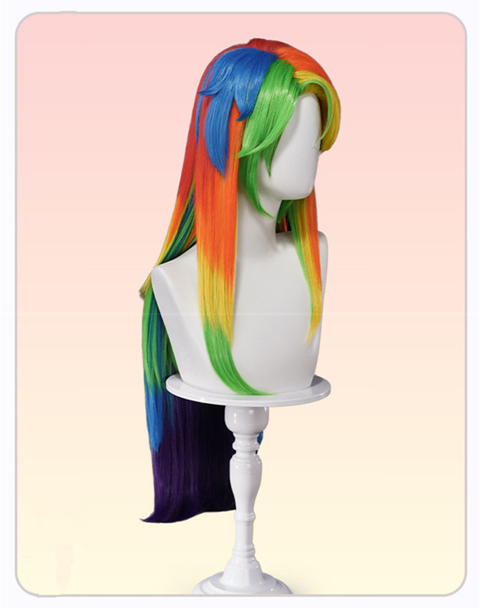 My Little Pony: Friendship is Magic Daisy Rainbow Colorful Cosplay Wig