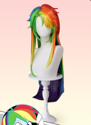 My Little Pony: Friendship is Magic Daisy Rainbow Colorful Cosplay Wig