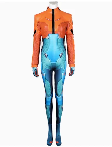 Overwatch CH2 Juno PU Jacket and Jumpsuit Set Cosplay Costume