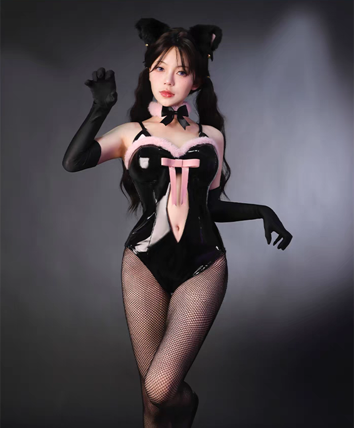 Sexy Adorable Bunny Girl Uniform One Piece Bodysuit Cosplay Costume