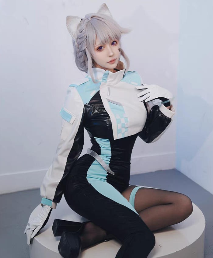 Genshin Impact Lynette Racing Suit Driver Uniforms Cosplay Costume