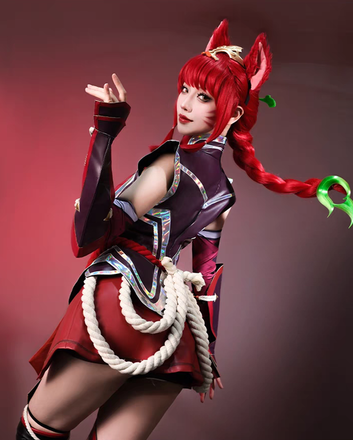 League of Legends LOL Fox Ahri Cosplay Costume