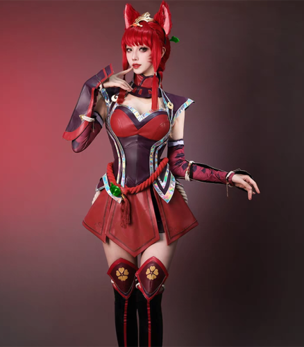League of Legends LOL Fox Ahri Cosplay Costume