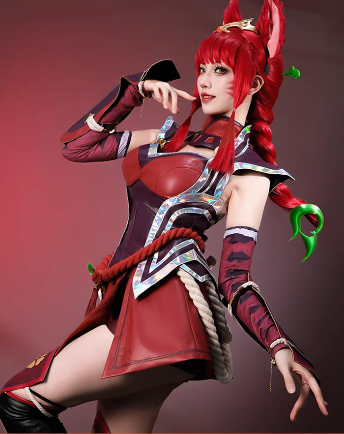 League of Legends LOL Fox Ahri Cosplay Costume