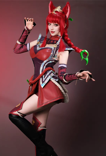 League of Legends LOL Fox Ahri Cosplay Costume