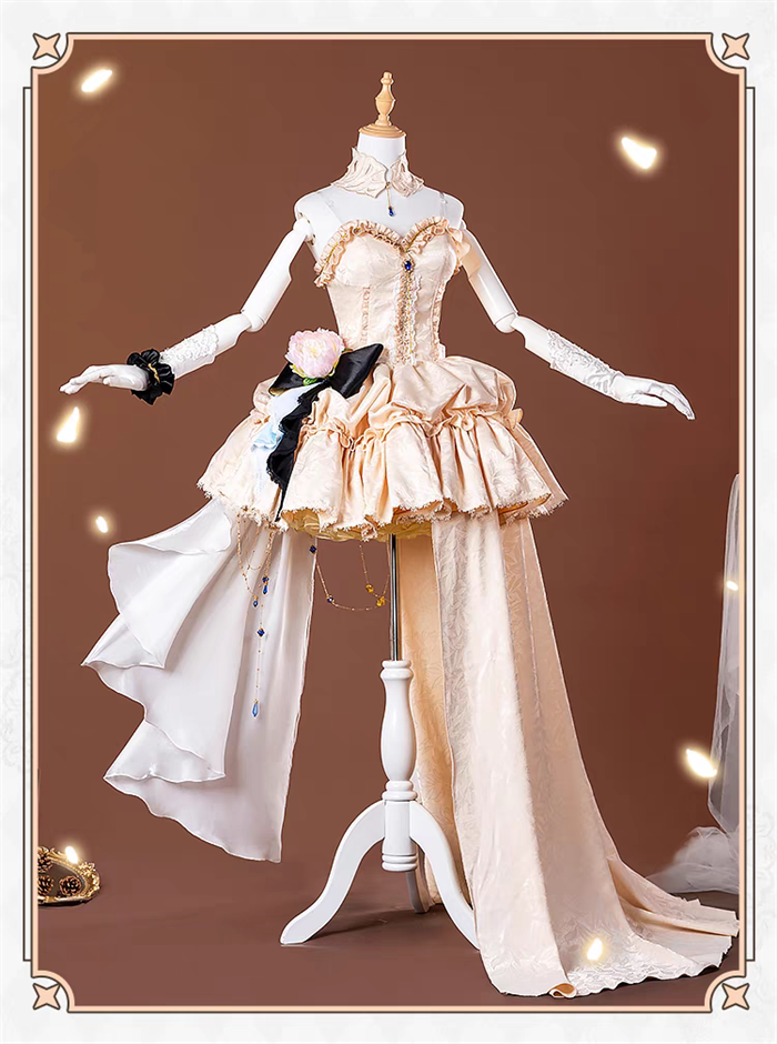 Genshin Impact Dinner Party Traveler Sora Aether and Traveler Lumine Doujin Cosplay Costume