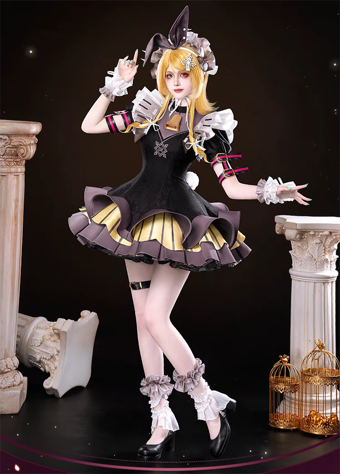 Vocaloid Hatsune Miku Kagamine Rin Dress Cosplay Costume