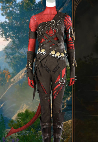 Baldur's Gate 3 Karlach Jumpsuit Set Cosplay Costume