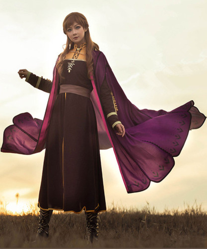 Frozen 2 Anna Christmas Cosplay Costume