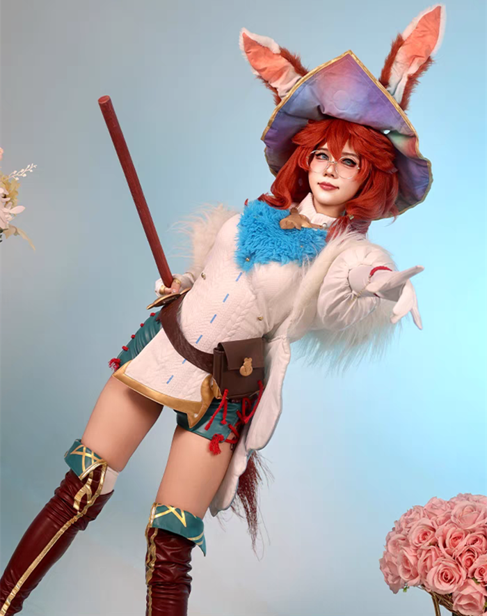 League of Legends LOL Witch Bunny Aurora Cosplay Costume