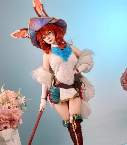 League of Legends LOL Witch Bunny Aurora Cosplay Costume