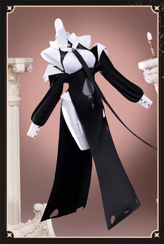 Genshin Impact Sangonomiya Kokomi Pray Maiden Nun Uniforms Halloween Cosplay Costume