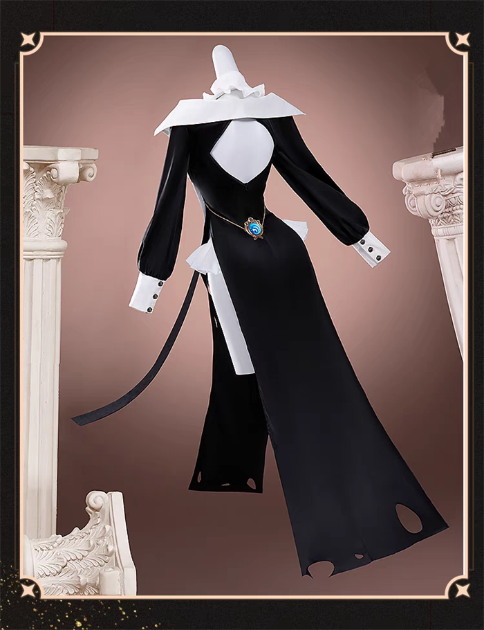 Genshin Impact Sangonomiya Kokomi Pray Maiden Nun Uniforms Halloween Cosplay Costume