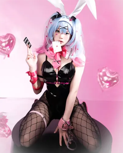 Vocaloid Hatsune Miku Bunny Girl Jumpsuit Cosplay Costume