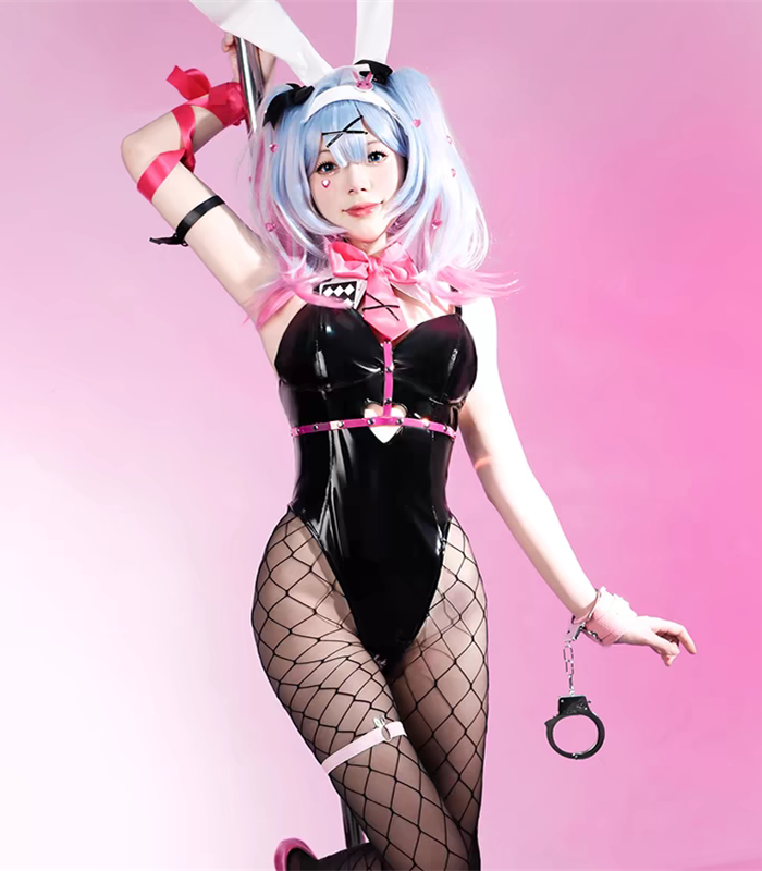 Vocaloid Hatsune Miku Bunny Girl Jumpsuit Cosplay Costume