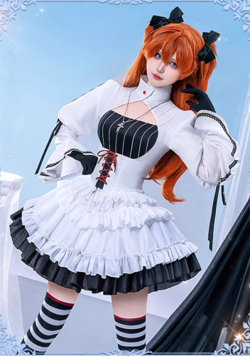 Neon Genesis Evangelion EVA Asuka Langley Soryu Cute Dress Cosplay Costume