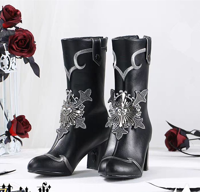 Black Butler Kuroshitsuji Ciel Phantomhive 15th Anniversary Cosplay Boots