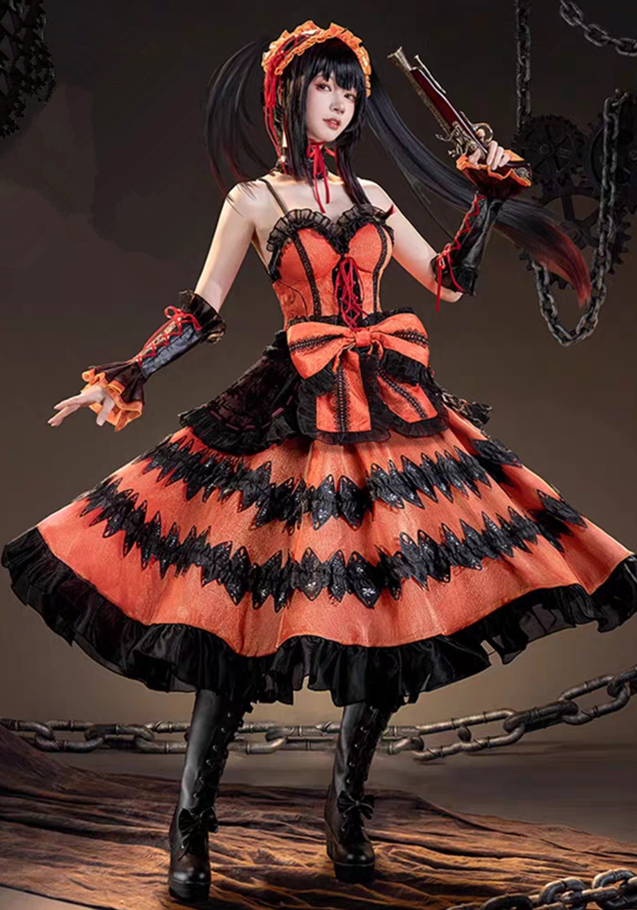 Date A Live Nightmare Tokisaki Kurumi Dress Cosplay Costume