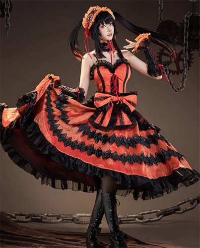 Date A Live Nightmare Tokisaki Kurumi Dress Cosplay Costume