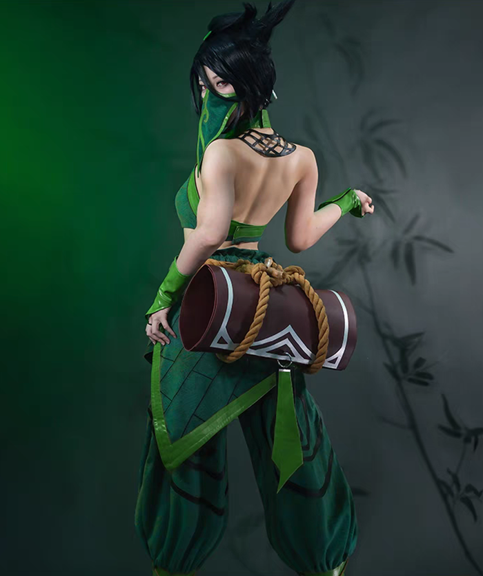 League of Legends LOL The Rogue Assassin Akali Cosplay Costume