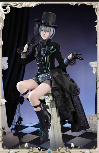 Black Butler Kuroshitsuji Ciel Phantomhive Black Rose Full Set Uniform Cosplay Costume