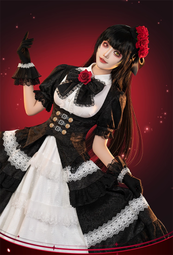 Date A Live Tokisaki Kurumi Gorgeous Dress Cosplay Costume