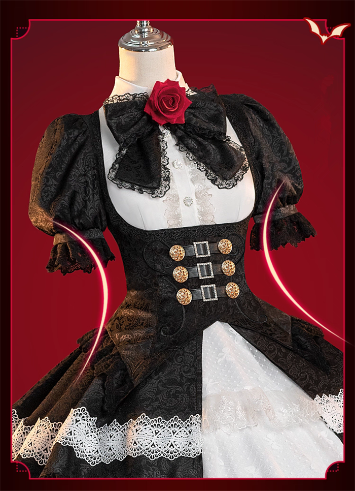 Date A Live Tokisaki Kurumi Gorgeous Dress Cosplay Costume
