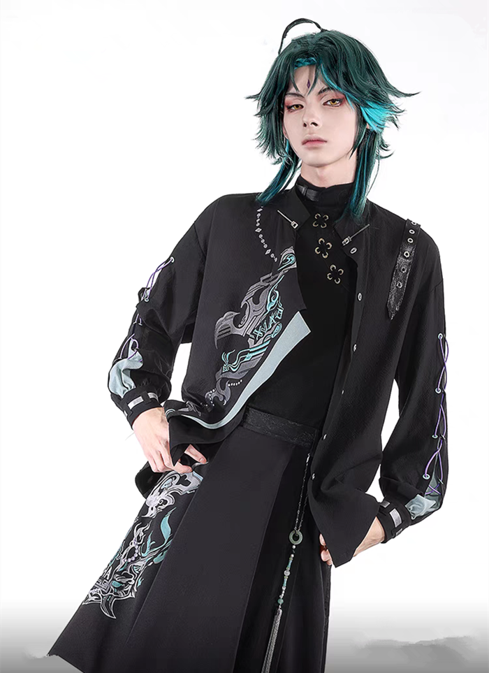 Genshin Impact Xiao Neo Chinese Style Doujin Casual Outfits