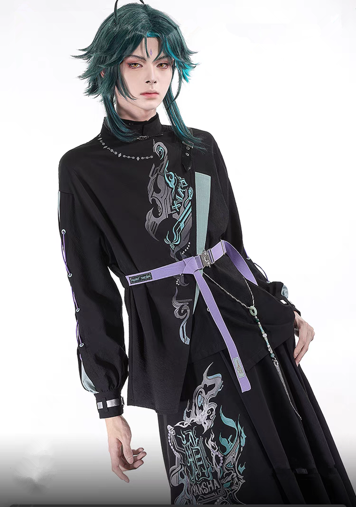 Genshin Impact Xiao Neo Chinese Style Doujin Casual Outfits