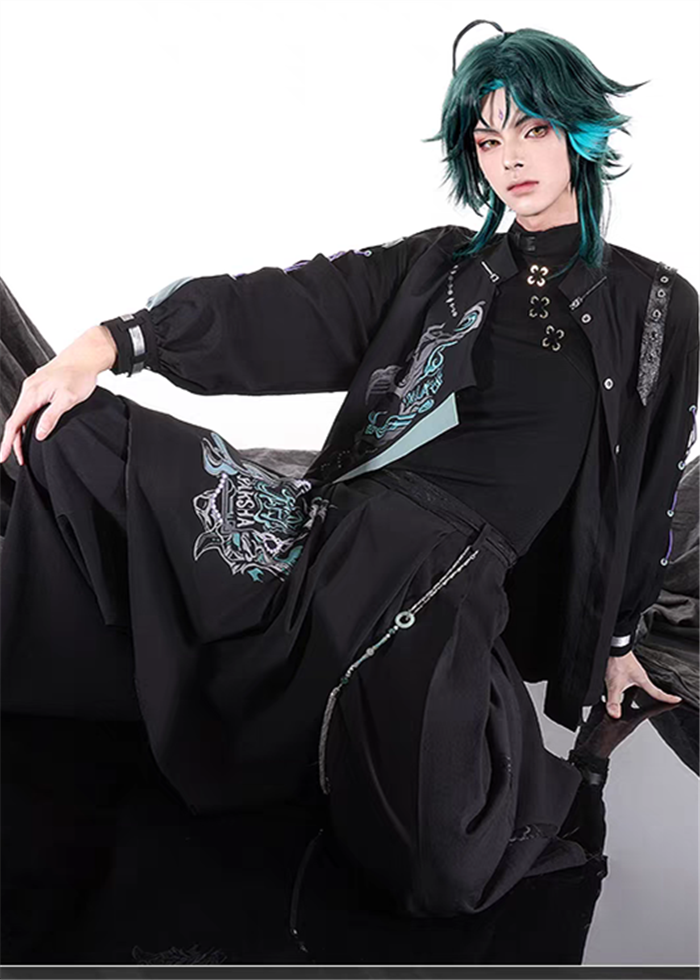 Genshin Impact Xiao Neo Chinese Style Doujin Casual Outfits