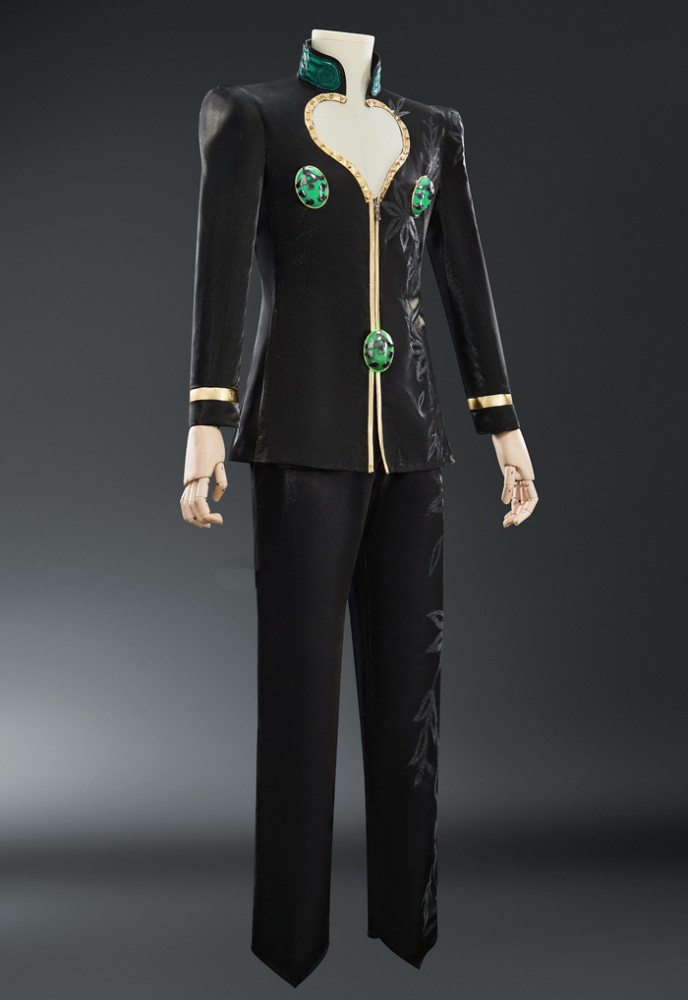 JoJo's Bizarre Adventure Gold Experience Giorno Giovanna Black Cosplay Costume