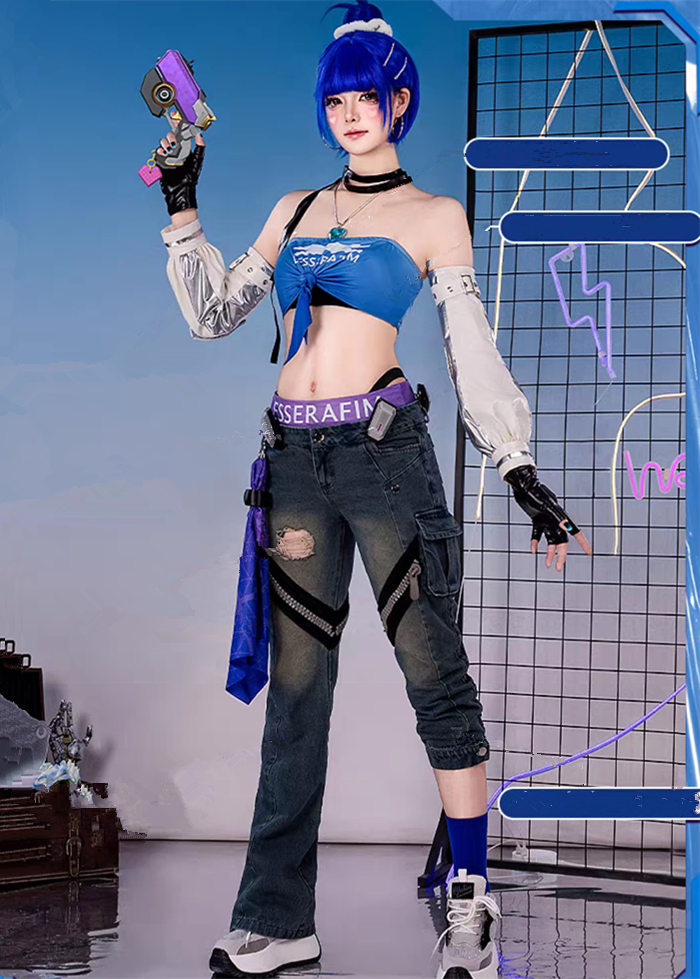 Overwatch LESSERAFIM FEARLESS D.VA Cosplay Costume