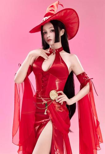 One Piece Boa·Hancock Halloween Blood Witch Cosplay Costume